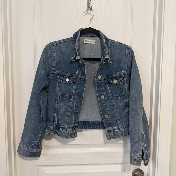 Madewell cropped jean jacket